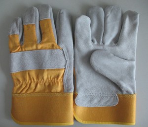 قفازات من جلد الماشية مقسومة قفازات عمل قفازات السلامة - Product Image 5