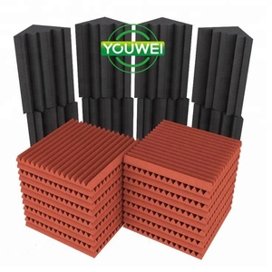 <span class=keywords><strong>Pannelli</strong></span> di schiuma acustica autoadesiva all'ingrosso Youwei cunei di spugna insonorizzati per l'insonorizzazione di Home Theater Hotel Studio