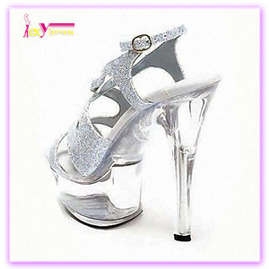 Plateado Últimas señoras zapatos 2016 zapatos <span class=keywords><strong>de</strong></span> plataforma <span class=keywords><strong>de</strong></span> los <span class=keywords><strong>altos</strong></span> talones sandalias para mujer Sexy transparente - Product Image 5