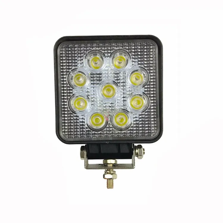 Lampe de travail LED tout-terrain de 4 pouces de forme carrée, 27W, bon marché