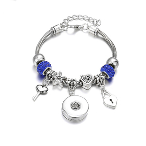 2018 Venta caliente estilo europeo grano del encanto de la aleación del cinc pulsera pareja con DIY del <span class=keywords><strong>amor</strong></span> para las mujeres - Product Image 1