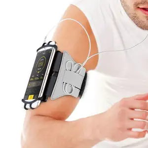 Most Popular Gym Running Soft 90 degree rotation mobile phone running armband case for smartphone armband