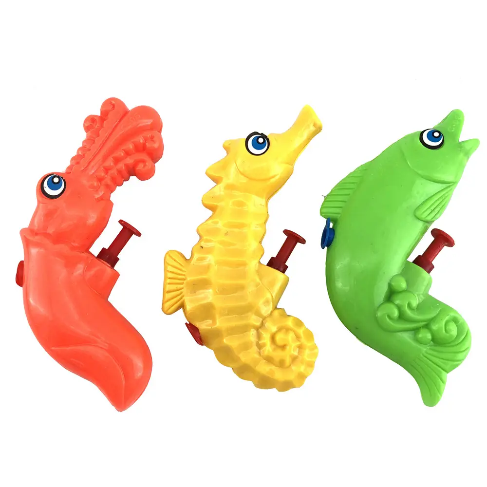 Grappige plastic infauna marine zee dier vorm speelgoed vis mini waterpistool
