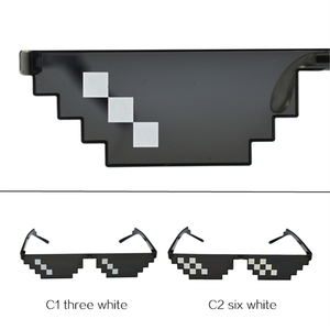 Lunettes 8 bits MLG, lunettes de soleil pixelisées, hommes femmes, marque Thug Life, lunettes de fête, lunettes vintage en mosaïque - Product Image 6