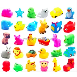 Factory cheap baby bath dabbling toys, Float animal squeeze speaking baby bath toys for baby