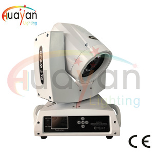 Projecteur de scène à faisceau mobile 7R avec effet arc-en-ciel, boîtier blanc, double prisme en verre coloré, personnalisable, 230W - Product Image 3