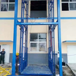 8M 500Kg Gudang Kargo Luar Ruangan Lift Barang Hidrolik Elektrik Rel Panduan Ruang Bawah Tanah DIY Meja Angkat Platform - Product Image 6