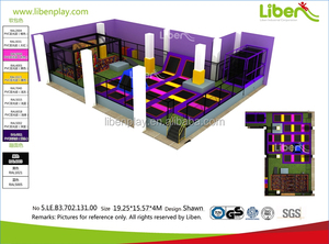 5. LE.B3.702.151.00-4 Oem y Odm Rectángulo Mosca Cama Parque Al Aire Libre Grandes Trampolines Con Foso De Espuma - Product Image 6