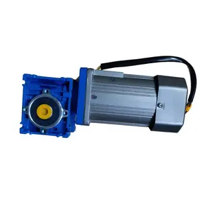 CE certisficated NMRV worm geared ac motor 1/4 hp 60HZ 200w 240V/400V AC MOTOR with reducer 220VAC worm geared MOTOR