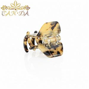 CANYUAN Hochwertige kleine Acryl filz schale Haar Krallen clip dickes Haar Schildpatt Acetat Haar