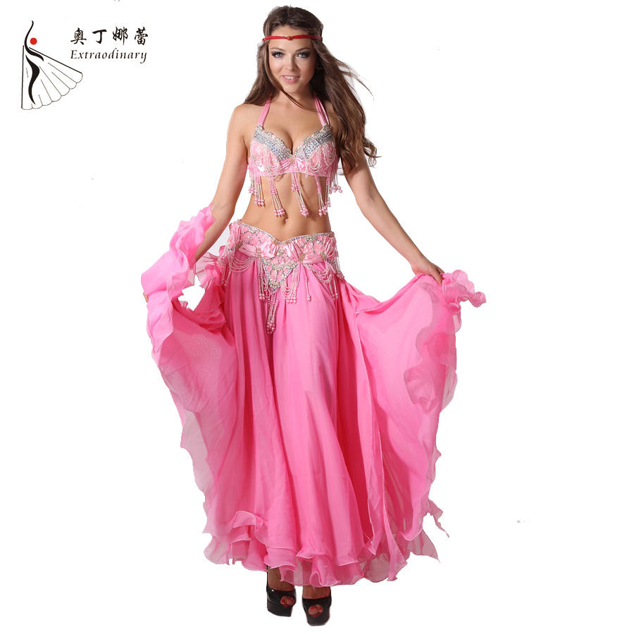 Pink Aliexpress Dance Costumes Wholesale Beaded Decorated Sexy
