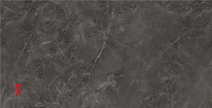 Carrelage de salle de bain en porcelaine effet béton, surface en pierre rocheuse, design noir - Product Image 5