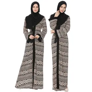 Vestido musulmán islámico de última moda, nuevo diseño de talla grande, estilo novedoso, abaya de dubái, 2019