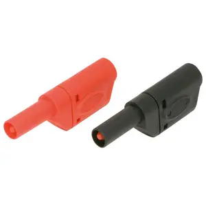 Safety Fully Insulated Multimeter Test Leads 4mm Banana Plugs Male Stackable Connectors CATII600V/32A