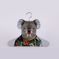 Cintre pour vêtements d'animaux en carton recyclé écologique au design mignon en forme d'animal - Support pour enfants