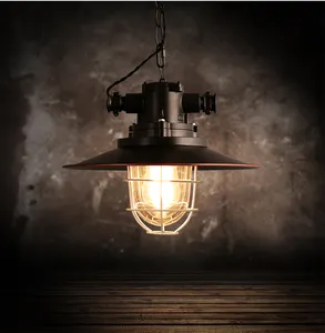 Simig lighting American vintage industrial fancy hanging pendant light lamp for Bar Cafe Shop