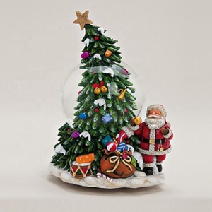 Wholesale Mini Christmas Resin Elk <strong>Snowman</strong> Water Snow <strong>Globe</strong> with Blowing Snow - Product Image 4