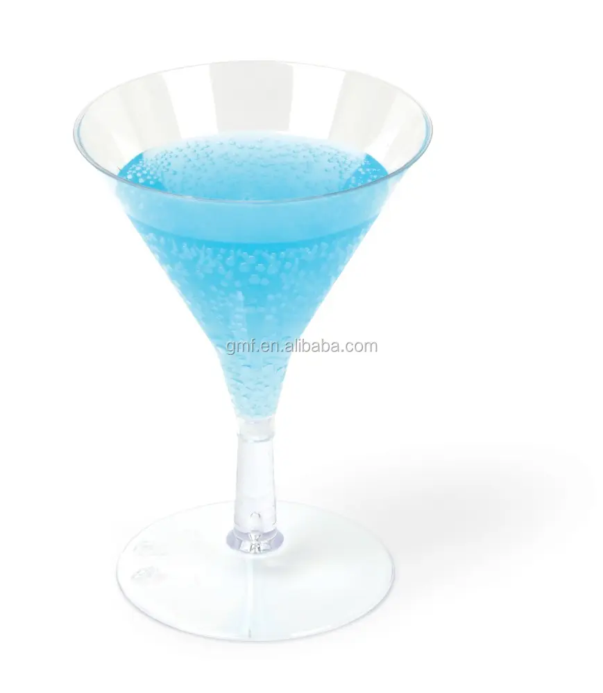 Usa e getta di plastica di ps di colore 2oz mini cocktail tazza di vetro di cristallo cristalleria