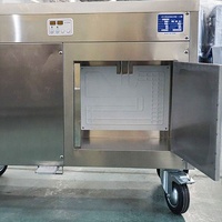 Commerciële roestvrijstalen 304 ijsrolmachine met ijsbak, hoge productiviteit voor ijssiroop, yoghurt & noten, nieuw