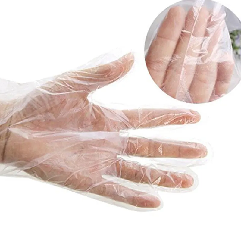 Полиэтиленовые перчатки, пластиковые перчатки, одноразовые прозрачные перчатки