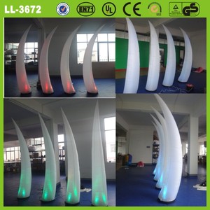 bonita decoración del partido led inflable cono - Product Image 1