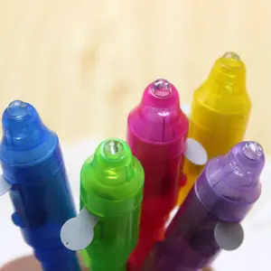 Produsen sihir terlihat ink, UV d-etector pen pena tinta Tak Terlihat, warna cahaya UV cahaya pena UV d-etector pen Terlihat pena