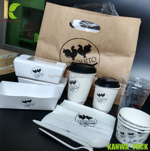 Hộp Cơm Trưa Đựng Thức Ăn Bento Bằng Giấy Gấp Gọn Dùng Một Lần Để Đóng Gói Thức Ăn Nhanh Có In <span class=keywords><strong>Logo</strong></span> - Product Image 2