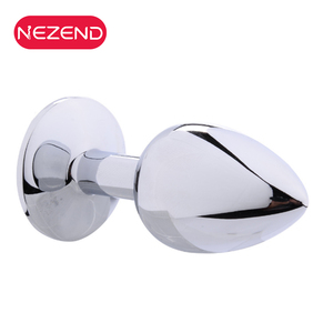 Popolare <span class=keywords><strong>Plug</strong></span> Anale in Metallo di Alta Qualità con Diamante per Giochi BDSM, Giocattolo Sessuale per Masturbazione Maschile - Product Image 4