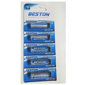 Beston 1.5V כל יום באיכות גבוהה סופר כבד החובה, רב שימוש, R6P, UM3,AA סוללות עבור LED אורות, צעצועים