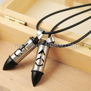 Conmemorativa de Recuerdo Encanto Joyería de Cremación de Mascotas Urna De Cenizas Cilindro <span class=keywords><strong>Batman</strong></span> Colgante, Collar de la Bala - Product Image 5