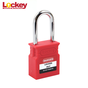 Lockey नई डिजाइन <span class=keywords><strong>OEM</strong></span> ताला 38mm 76mm स्टील नायलॉन हथकड़ी सुरक्षा ताला तालाबंदी - Product Image 4