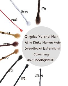 Extensions de cheveux au crochet tressées souples style Reggae Human Dreadlocks, tresses Afro Kinky <span class=keywords><strong>Dread</strong></span> Locs pour femmes africaines - Product Image 2