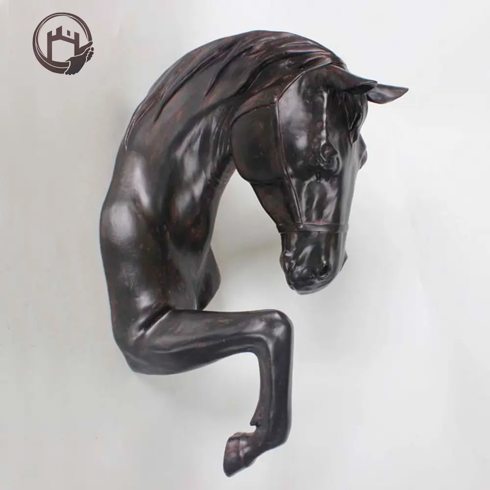 Estátua de <span class=keywords><strong>bronze</strong></span> de cavalo para decoração, peça de fundição metálica para artesanato