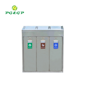 3 <strong>Bin</strong> Trash Can Cabinet Rubbish <strong>Bin</strong> Stainless Steel <strong>Pull</strong> <strong>Out</strong> Waste <strong>Bin</strong> - Product Image 2