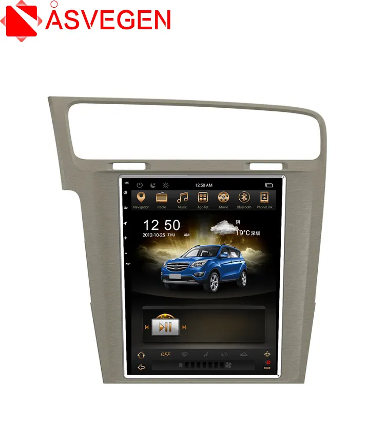 Tela vertical do tesla estilo 10.4, android 6.0, tela de toque para carro, estéreo, dvd player, gps para volkswagen golf