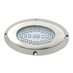 Yuefa Oceaan 240W Hot Selling Onderzeeër Ovale Roestvrij Onderwater Boot Marine Led Lights Voor Jacht