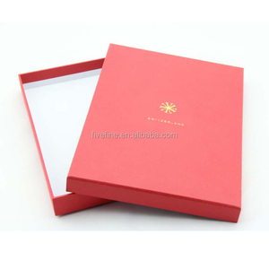 Logo personnalisé de luxe carton de présentation boîte de t-shirt nouvel an lunaire noir <span class=keywords><strong>rouge</strong></span> emballage de boîte-cadeau - Product Image 4