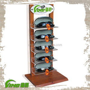 Bằng Gỗ Sunglass Display Đứng, Sunglasses Display Stands, Counter Sunglasses Chủ - Product Image 3