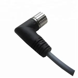 m23 12 pin female connector m23 socket right angle cable for servomotoren
