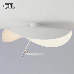 Cappello in metallo di lusso oro nero per interni decorazioni in lamina di luce moderno lampadario a Led per Hotel a casa - Product Image 4