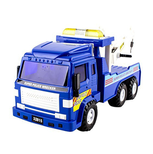 Camión de Remolque de Juguete de Policía, Grande y Resistente, para Niños, con Fricción, Ganchos Dobles, Material Plástico, Escala 1:64 - Product Image 5