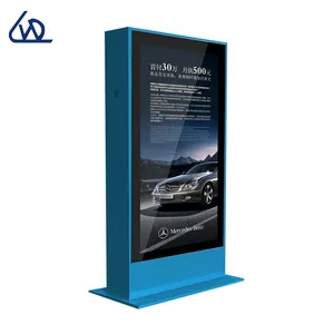 65 pollici HD interattivo resistente alle intemperie Stand Alone High Bright Outdoor LCD Bus Station Digital Signage