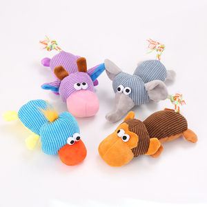 2019 toptan dört stil ucuz peluş hayvan köpek oyuncak chew
