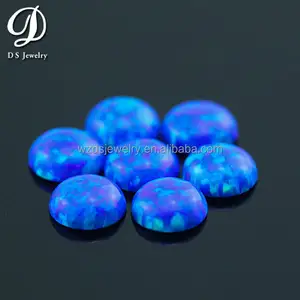 Synthetic opal stone for pendant price of man-made blue fire opal stone