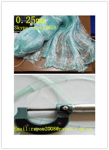 210d / 6ply x 27mm x maillage complet 100mD x 300m ou 500m Nylon multifilament net, doubles noeuds, double lisière sur <span class=keywords><strong>le</strong></span> dessus - Product Image 4