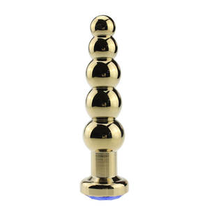 Golden Hot Men Women Sex Fat Ass Bead Anal Plug - Product Image 1