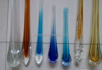Lustre en verre de Murano personnalisé de 90 cm, fait à la main, coloré, en forme de gouttelettes d'eau, contemporain, luminaires de plafond personnalisés MJ