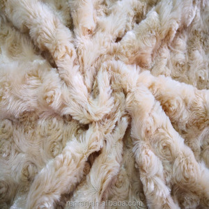 100% <span class=keywords><strong>polyester</strong></span> đẹp rose swirl pv plush faux fur vải - Product Image 1
