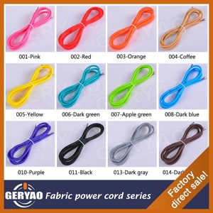 <span class=keywords><strong>Cable</strong></span> <span class=keywords><strong>Textil</strong></span> Trenzado de Par Trenzado Rojo y Negro para Lámpara Colgante, <span class=keywords><strong>Cable</strong></span> Cubierto de Tela de Algodón para Lámpara de Techo - Product Image 5
