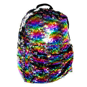 Sac à dos de voyage léger à paillettes sirène, sac d'école à paillettes réversible magique pour filles - Product Image 6